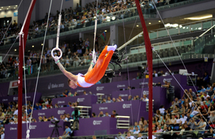 İdman gimnastikası üzrə fərdi çoxnövçülük yarışlarının finalı keçirilir. Bakı, Azərbaycan, 18 iyun 2015